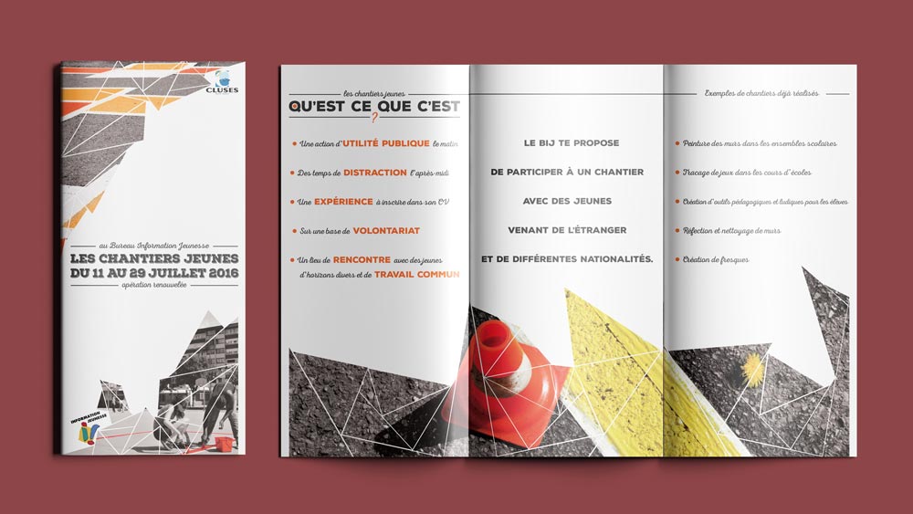 Célia RATTO | Graphiste Freelance à Annecy | Ville de Cluses, graphisme print et communication. Événementiel, prévention et information municipale.