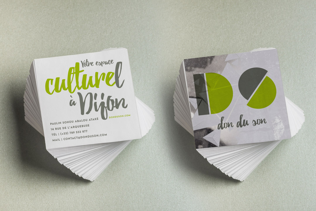 Célia RATTO | Graphiste Freelance à Annecy |Don du Son - Dijon. Design Graphique print et web, création, déclinaisons et community management