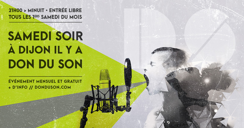 Célia RATTO, Graphiste multimédia à Annecy - Haute-Savoie - Région Rhône Alpes. Design Graphique, Illustration, Web et Vidéo : Don du Son, espace culturel à Dijon. Design Graphique print et web, création, déclinaisons et community management : Visuel facebook - événement - musique