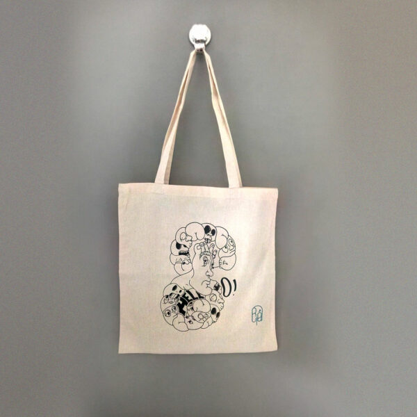 La boutique : Célia RATTO, graphiste multimédia à Annecy. Créations et Sérigraphie textile artisanale - Tote Bag Eight