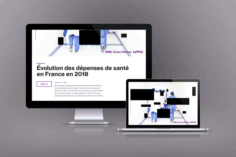Célia RATTO | Graphiste Freelance à Annecy | Gras Savoye - Willis Towers Watson | Communication Corporate | Infographie web